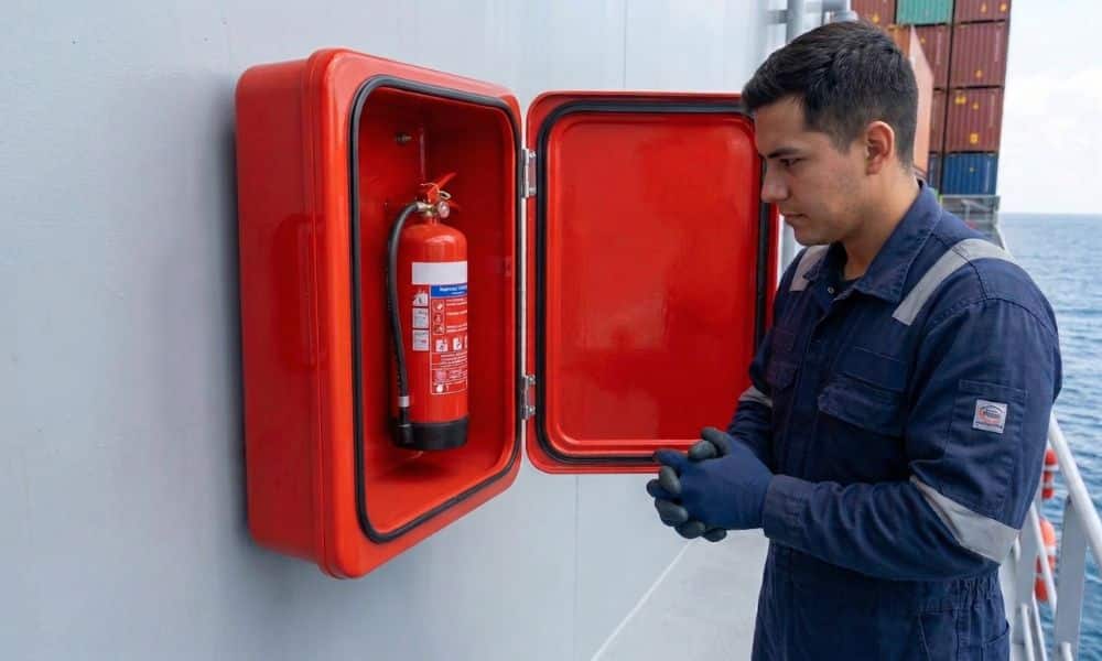 Armario de manguera contra incendios: Protección total y cumplimiento normativo SOLAS 2 armario de manguera contra incendios