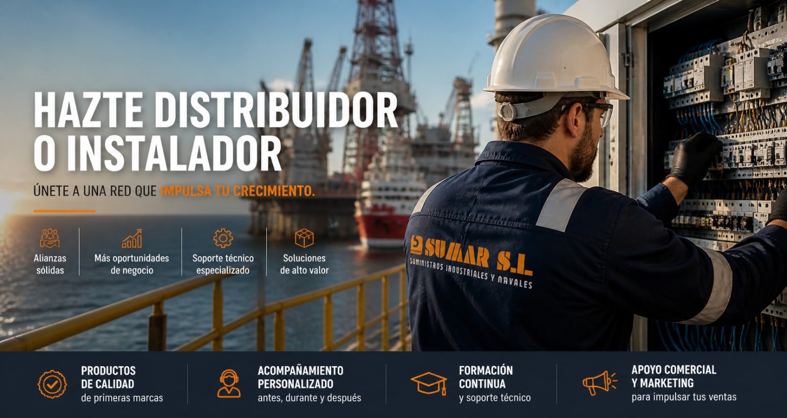 Únete a la red que impulsa tu crecimiento: Descubre nuestro programa de partners 1 distribuidores e instaladores sector naval