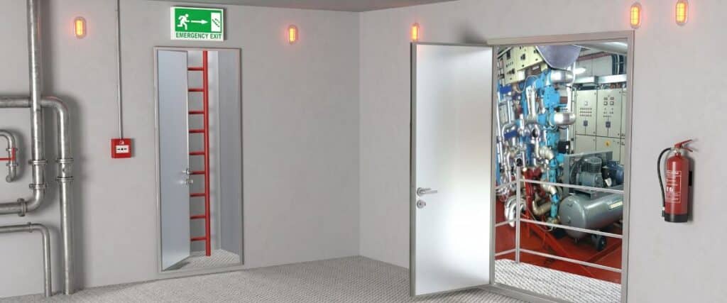 puertas marinas contra incendio